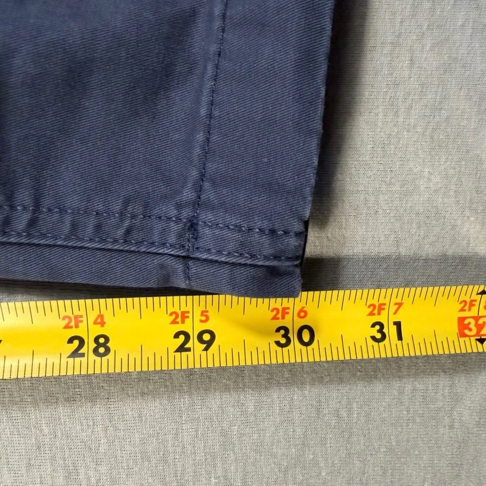 Polo Ralph Lauren Mens Slim Taper Fit Navy Blue Elastic Waist Chino Pants Large